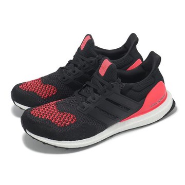 adidas 慢跑鞋 Ultraboost 1.0 男鞋 黑 紅 緩震 馬牌輪胎底 運動鞋 愛迪達 JQ2272