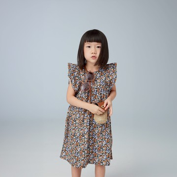 ByKRAWCOWA 碎花無袖洋裝 - 122cm