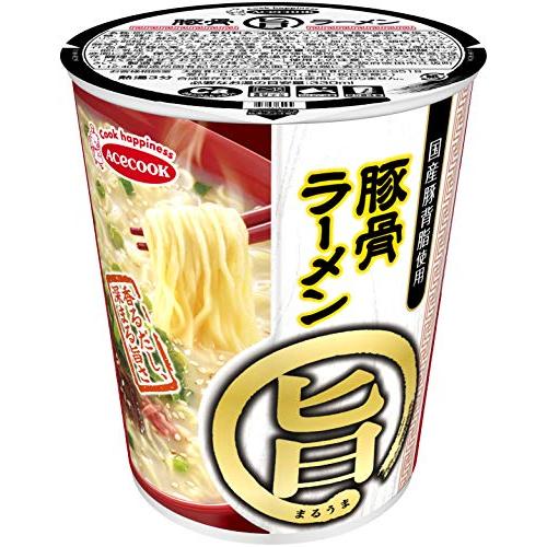 エースコック まる旨 豚骨ラーメン 58g ×12個