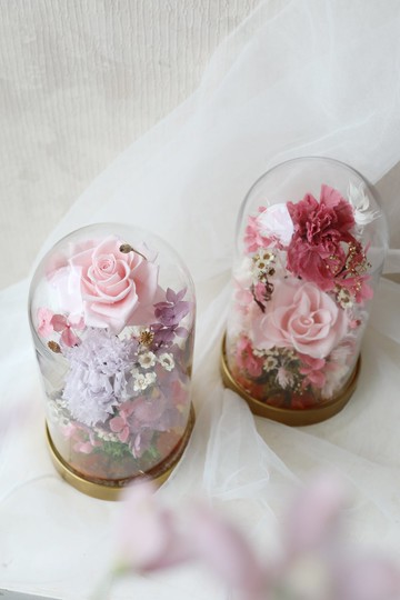 永生康乃馨玫瑰鐘罩