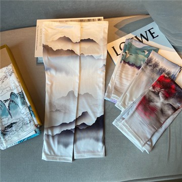 遮陽夏季男冰絲手套國畫護臂手袖袖套套袖防紫外防曬冰爽騎行冰袖