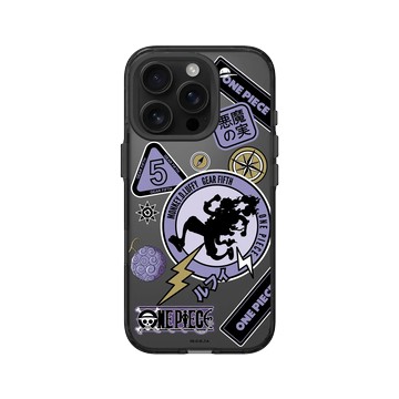 iPhone 16 Pro Clear (相機按鈕) 酷墨灰 - 航海王 One Piece - Gear 5 - 貼紙款