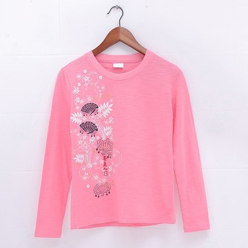 BIG TRAIN和風扇舞竹節棉女T-Z25184-16&88