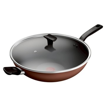 Tefal 特福 Espresso系列 不沾炒鍋 + 蓋 B9569635  1套  34cm