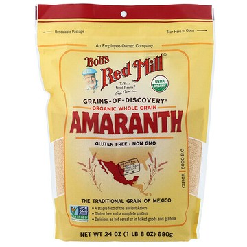 Bob's Red Mill, 有機莧菜，全穀物，24 盎司（680 克）