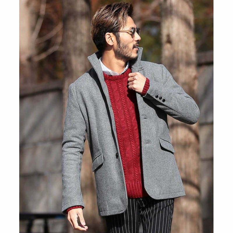 ジギーズショップ メルトンマリンコート イタリアンカラージャケット コート マリンコート イタリアンカラージャケット メンズ ジャケット アウター メンズ グレー系1 L Jiggys Shop 通販 Lineポイント最大1 0 Get Lineショッピング