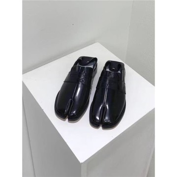 MM6分趾鞋英倫風平底踩跟兩穿樂福鞋真皮蝴蝶結馬吉拉tabi休閑鞋