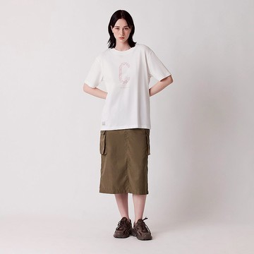 純棉印花LOGO圓領Tee