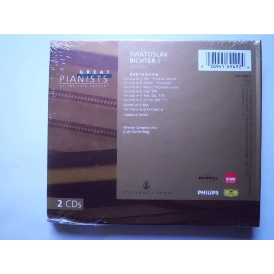 Great Pianists of the 20th Century   Sviatoslav Richter II CDs    CD