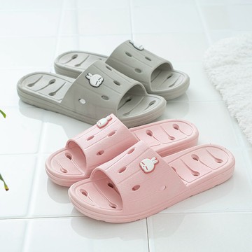 流氓兔鏤空漏水拖鞋浴室洗澡專用防滑厚底無味情侶款夏季男女拖鞋