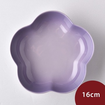 法國Le Creuset 花型盤 16cm 藍鈴紫