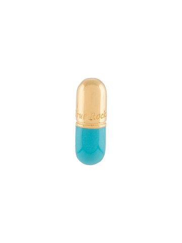 True Rocks - pill stud earring - men - Gold Plated Silver - One Size