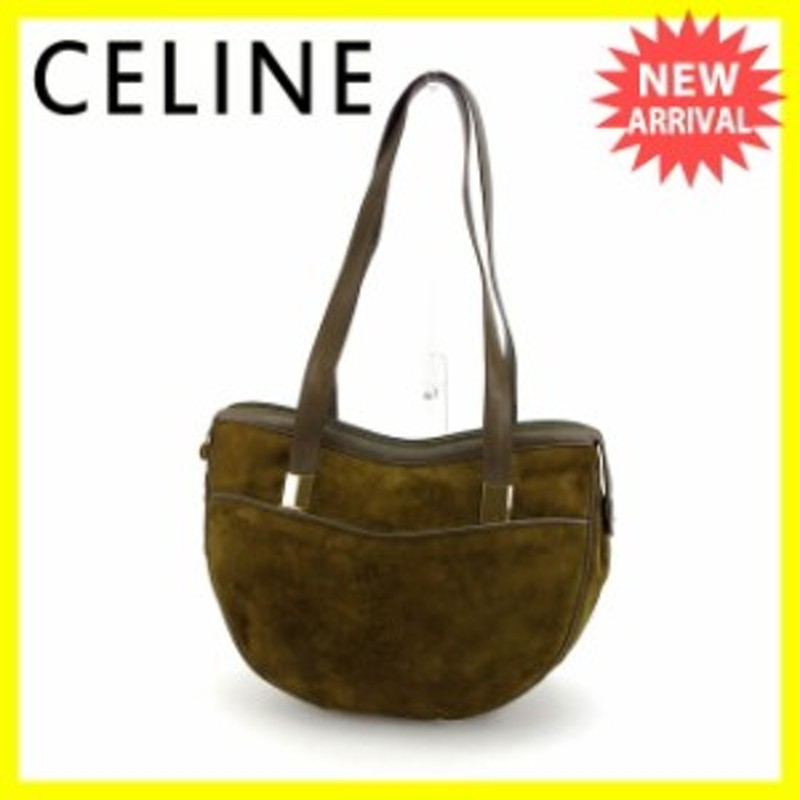 セリーヌ トートバッグ スウェードトートバッグ グリーン ゴールド ｃｅｌｉｎｅ 中古 T 通販 Lineポイント最大1 0 Get Lineショッピング