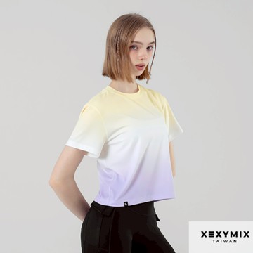 XEXYMIX Ice Feather漸層短版短袖上衣 XFK2TS1109 共3色 短版圓領 運動上衣 TS1109