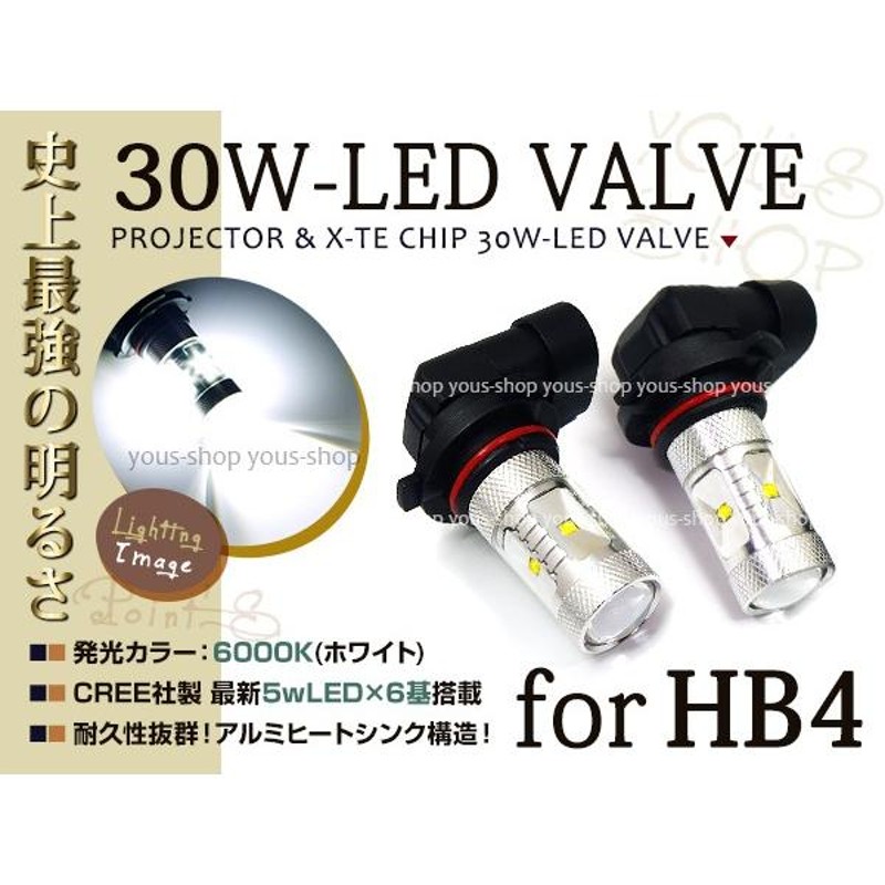 エスティマ前期 AHR20系 LEDバルブ HB4 フォグランプ 30W CREE | LINEショッピング