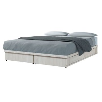 文創集 法澤西5尺雙人二抽床底(不含床墊)-152x188x25cm免組