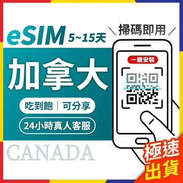 【極速出貨】eSIM加拿大 加拿大esim卡 加拿大esim 加拿大網卡 esim  加拿大 吃到飽 溫哥華 多倫多