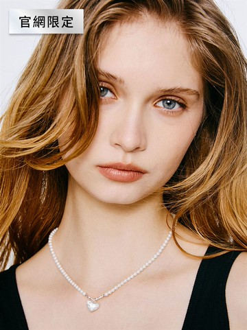 人氣追加 | 輕時尚珍珠愛心頸鍊  | 官網限定