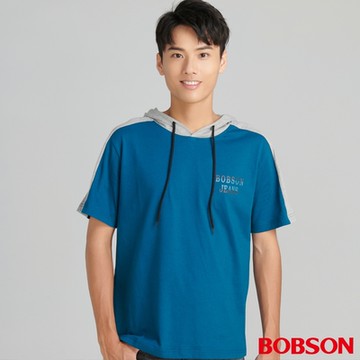 【BOBSON】男款連帽袖配色上衣 (73017-59 )