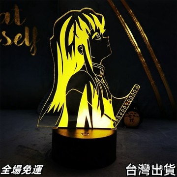 鬼滅之刃周邊商品 時透無一郎3d小夜燈鬼滅之刃動漫週邊臥室桌麵擺件送朋友生日禮物xx