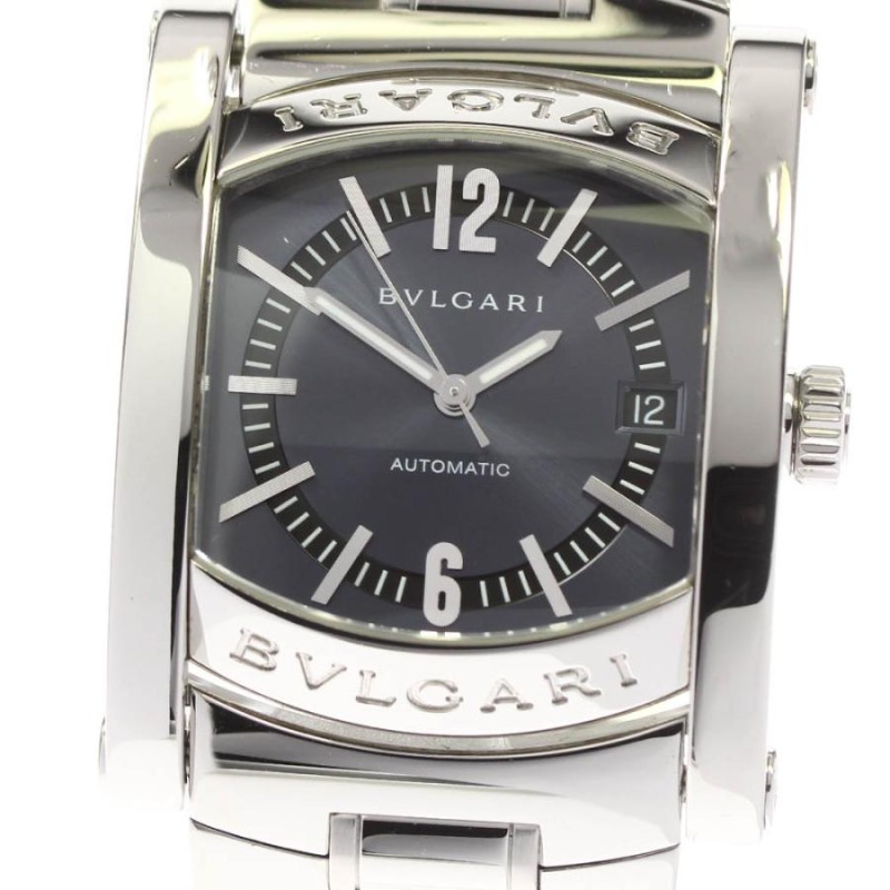 ブルガリ BVLGARI AA44SG アショーマ デイト 自動巻き メンズ 良品 保証書付き_774048