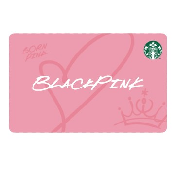 STARBUCKS BLACKPINK  ON THE GO CARD PINK