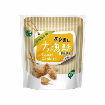 口福不淺燕麥杏仁方塊酥-200g