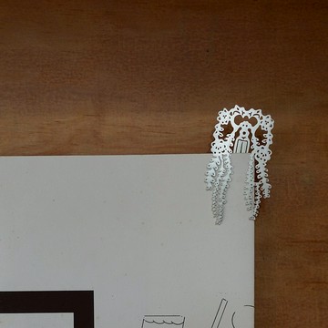 mark taiwan  麥麥植物園-紫藤螢火蟲書籤/金屬銀