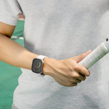 【SwitchEasy 魚骨牌】Hybrid 9H鋼化玻璃雙料保護殼-Apple Watch