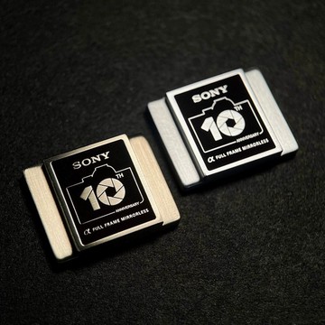 ALPHA10週年, Sony微單相機 黃銅精雕熱靴蓋, 適用SONY A7M2,3,4
