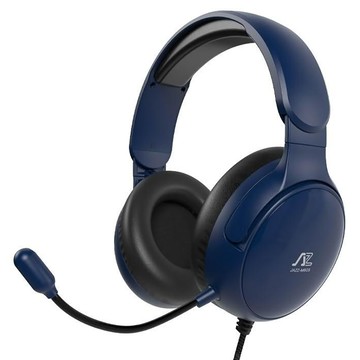 INTOPIC 廣鼎 音爵者頭戴式耳機麥克風 柔軟細緻皮質耳套 360°全方位收音 40mm高音質喇叭單體  JAZZ-M605  藍色 + 黑色