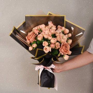 Meric Garden  仿真暮粉頌歌 Rosé Nocturne花束