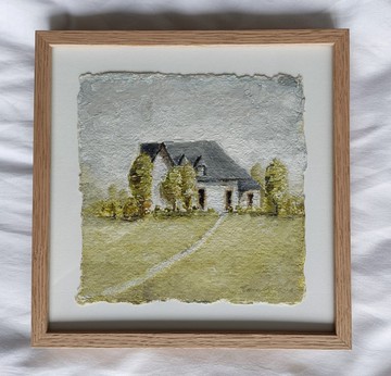 法國小屋油畫創作