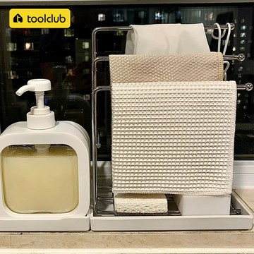 抹布瀝水架 毛巾掛架 置物架 廚房用品收納神器 洗碗布海綿家用檯面