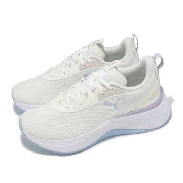 Puma 慢跑鞋 Softride Sera Gleam Wns 女鞋 米白 藍 緩震 運動鞋 31196701
