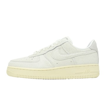 Nike 休閒鞋 W Air Force 1 07 女鞋 米白 仿馬毛 經典 AF1 II7398-100