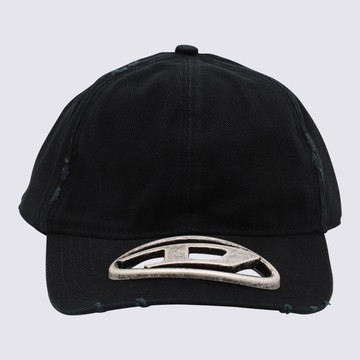 Diesel Black Cotton Hat