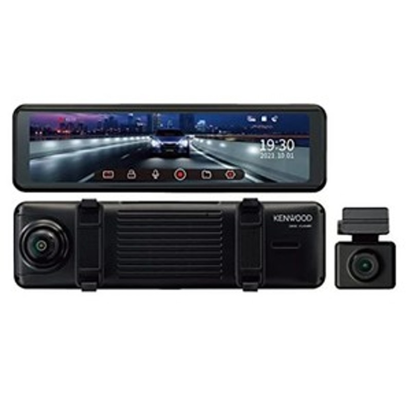 kenwood(ケンウッド) ミラー型ドライブレコーダー 大画面10型 drv-em3700 デジタルミラー搭載/ips液晶/前後高感度starvis  cmosセンサー搭 | LINEショッピング