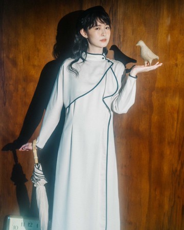 新台式經典滾邊洋裝