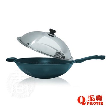 【派樂】鈦合金冷泉不沾鍋/單柄炒鍋 (39cm含鍋蓋)