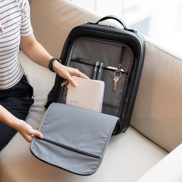 Windsor 雙層商務背包 (黑)