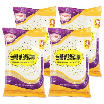 台糖 貳號砂糖  500g  4包