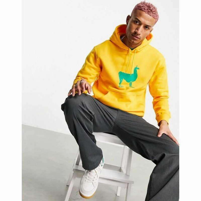 ナイキ メンズ パーカー スウェットシャツ アウター Nike Sb Llama Hoodie In Yellow Yellow 通販 Lineポイント最大0 5 Get Lineショッピング