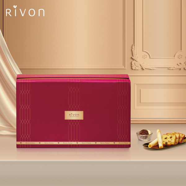 【Rivon禮坊】法式糕點禮盒-絢麗桃(雙層)(預購品12日後到貨)
