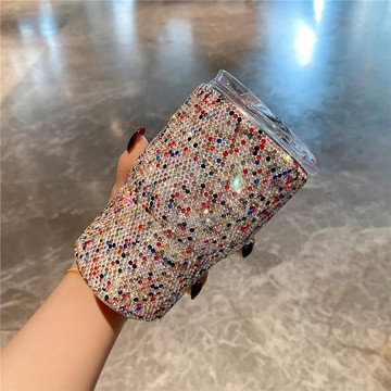 德國 Canim Kalse 五彩繽紛保溫杯彩鉆不銹鋼水杯網紅本命年禮物