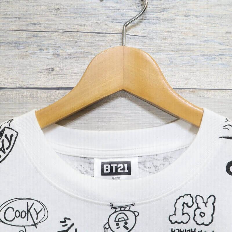 公式 BT21 バンド 半袖 Tシャツ ブラック 韓国限定 送料無料 BT21 BTS 半袖 Tシャツ ティーシャツ 半袖Tシャツ TATA