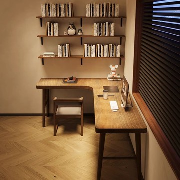 【台灣公司 可打統編】實木轉角書桌電腦桌拐角家用辦公桌 c7262