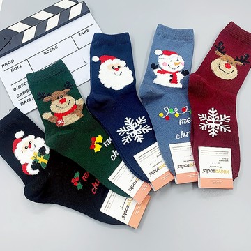 韓國襪 韓版襪 節慶襪子 聖誕襪 雪人襪 中筒襪 聖誕老人襪子 麋鹿襪 聖誕樹襪子 聖誕禮物薑餅人 台灣出貨 台灣賣家