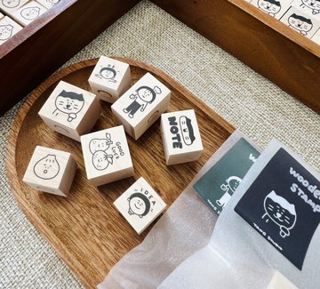 【唐小糖】木頭印章 楓木水晶底印章/手賬印章