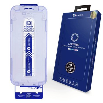 hoda【iPhone 17系列】藍寶石螢幕保護貼(附無塵太空艙貼膜神器)